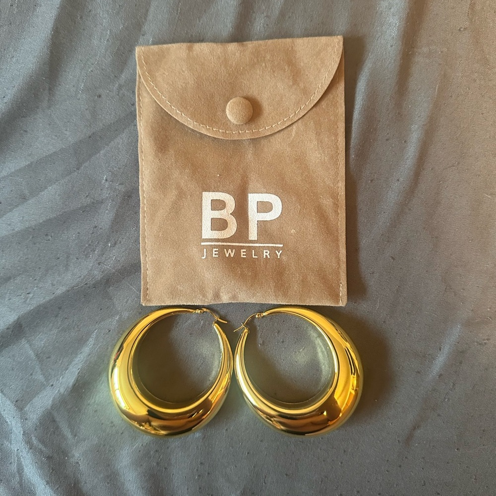 BP Jewelry Gold Hoops
